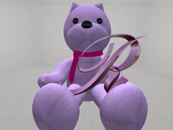 Letter Bear [R] [Pink]