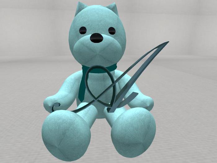Letter Bear [A] [Blue]
