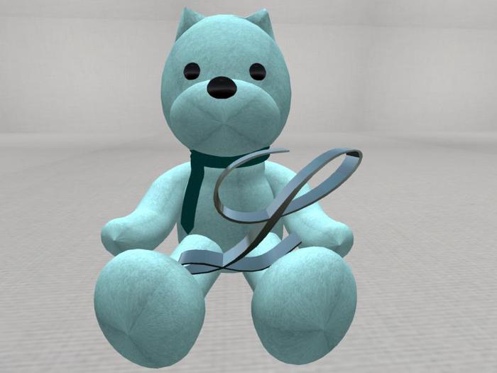 Letter Bear [L] [Blue]