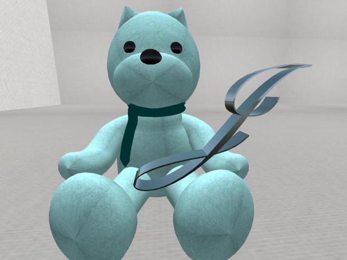 Letter Bear [J] [Blue]