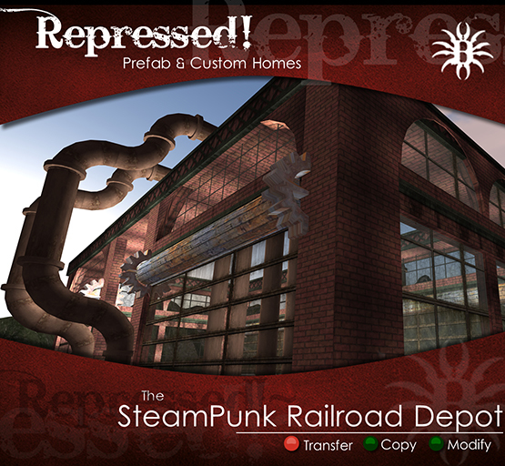 (PROMO PRICING!!)~Repressed~ "Railroad Depot" Pre-Fab Home