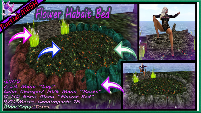 ~Jas~ Mesh Flower Habait Bed :BOX: