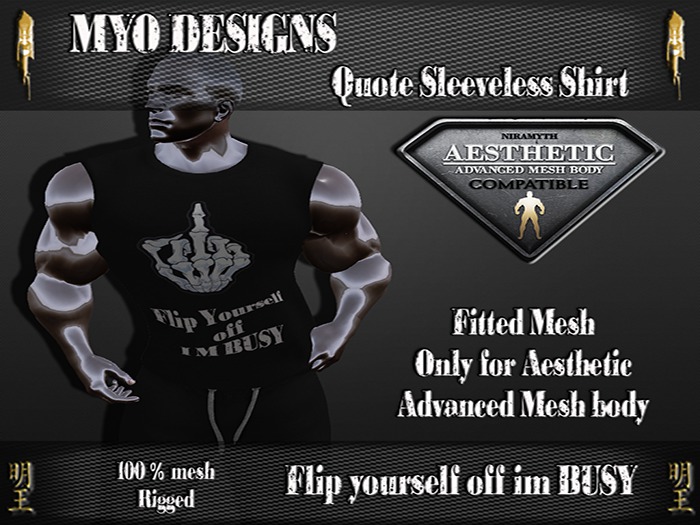 *MD*Aesthetic sleeveless quote shirt flip Off im busy