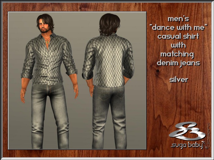 Dance With Me Men's Outfit - Silver