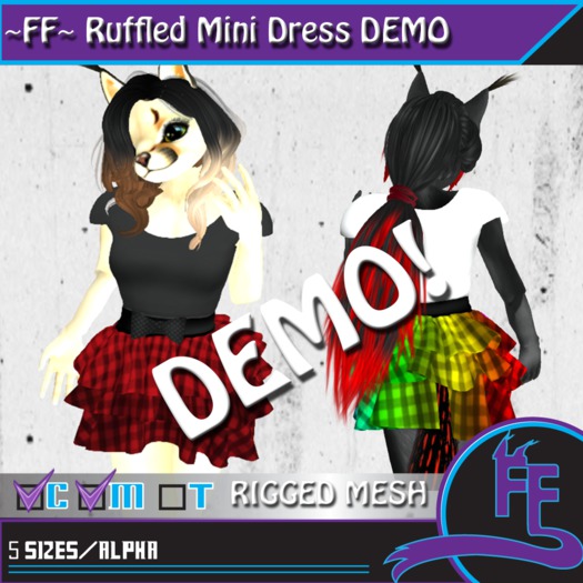 ~FF~ Ruffled Mini Dress DEMO