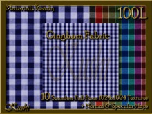 Gingham Fabric Seamless Textures Materials Ready Full Perms 1024x1024