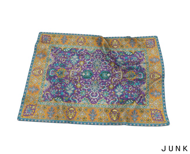 junk. old rug. purple.