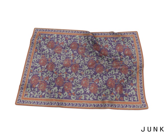 junk. old rug. floral.