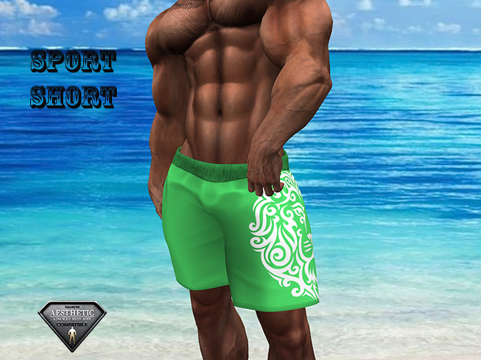 Sport Short Green Lion