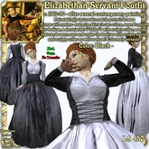 Wunderlich's "Maria"-Black Renaissance-Elizabethan Servant Outfit