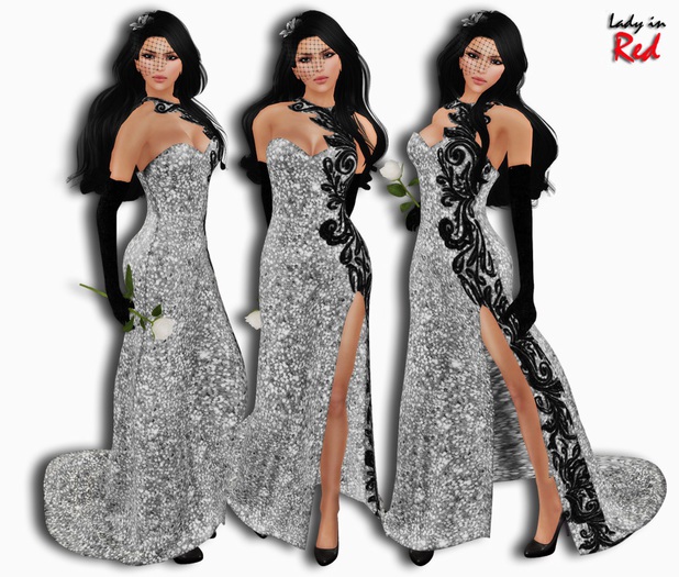Lady in Red - Kristina (white) - Strapless Prom Dress