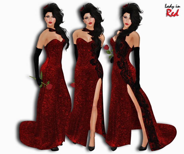 Lady in Red - Kristina (red) - Strapless Prom Dress