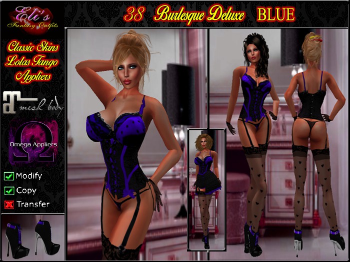 38 Burlesque Deluxe Blue