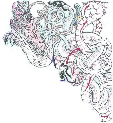 Celtic knotted Dragon