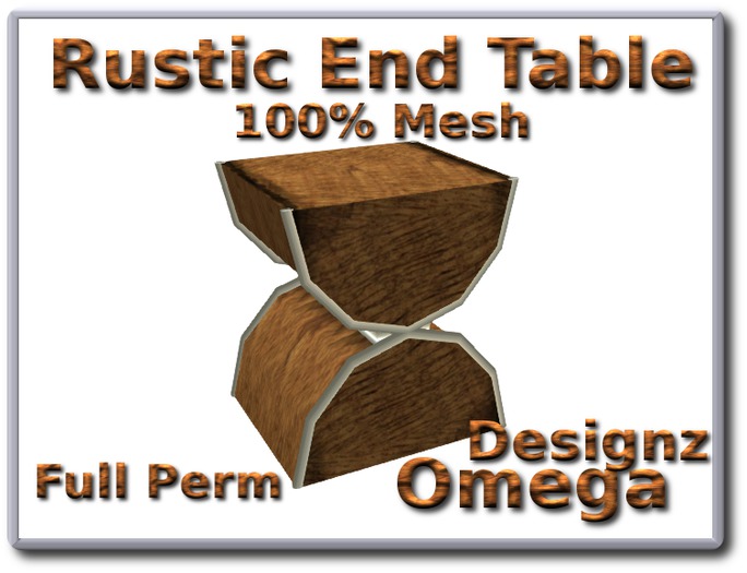 Rustic End Table (Mesh) Full Perm