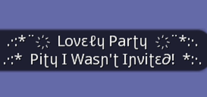 .:{ MG }:.  Lovely Party...Pity I Wasn't Invited! - Gesture (with Sound)