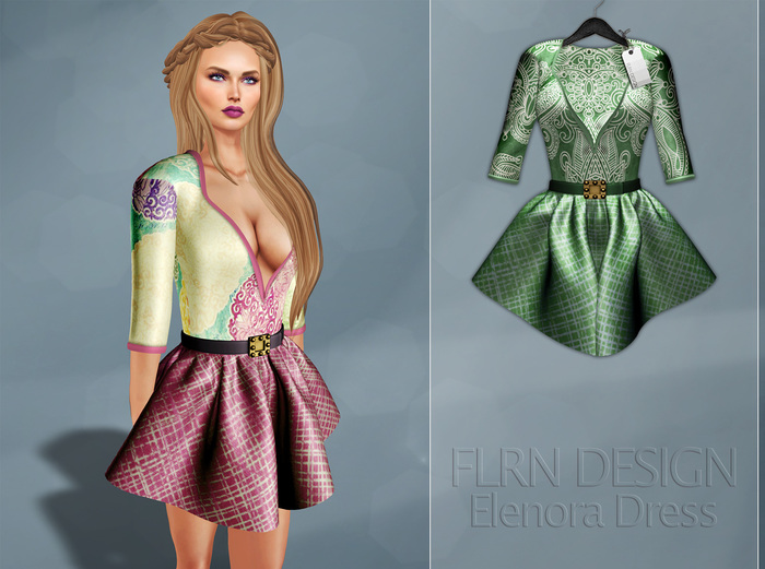 [FLRN] Elenora Dress Green