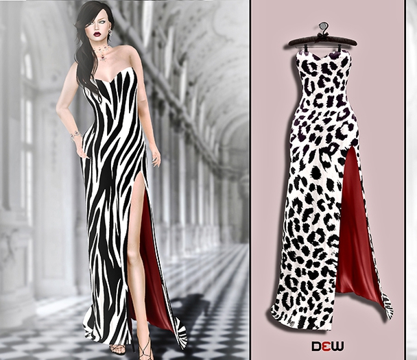 "DEW" OUTLET/ Lolanda snow leopard 