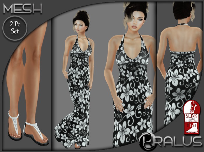 ::KRALUS:: Mesh : Summer Hawaiian : White 
