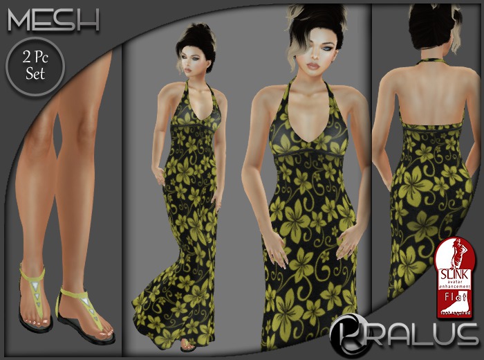 ::KRALUS:: Mesh : Summer Hawaiian : Yellow