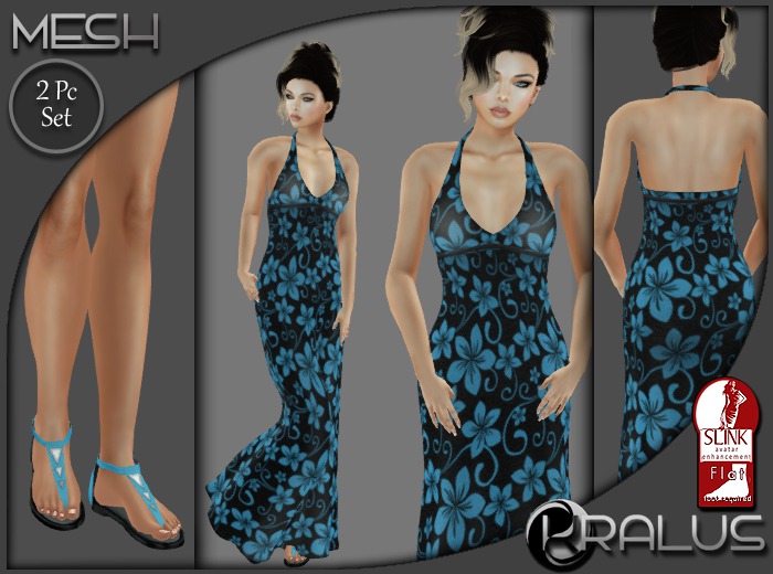 ::KRALUS:: Mesh : Summer Hawaiian : Turqoise