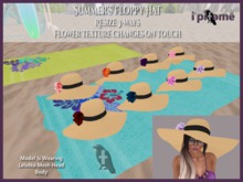 ~i~ Summer's Floppy Mesh Hat /Resizer (Wear To Unpack)