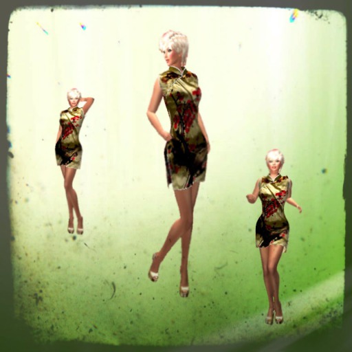 8 Asia mesh dress beige Box