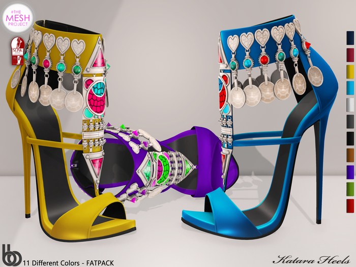 %75 PROMO Bens Boutique - Katara Heels (Slink High & TMP Ouch) - Fatpack