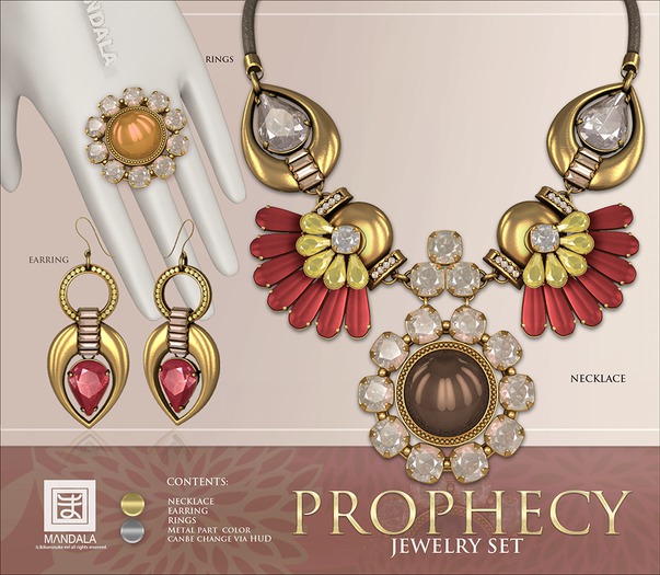 [MANDALA]Prophecy_jewelry_set(sunrise)-wear ME to unpack!