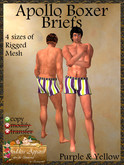 *Goddess* Apollo Boxer Briefs Stripes 5