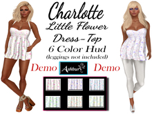 [ASHBURY] Charlotte Little Flower Dresses w/HUD