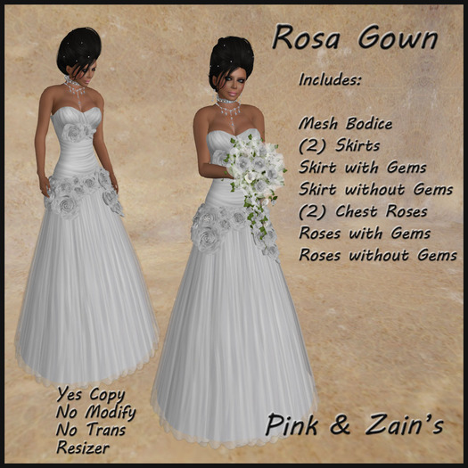 [P&Z] Rosa Gown - White [Boxed]