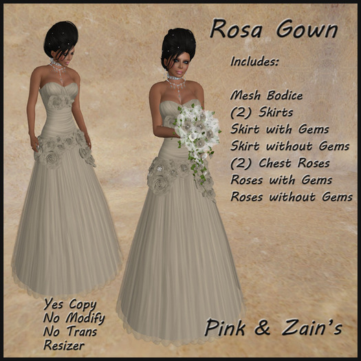 [P&Z] Rosa Gown - Cream [Boxed]