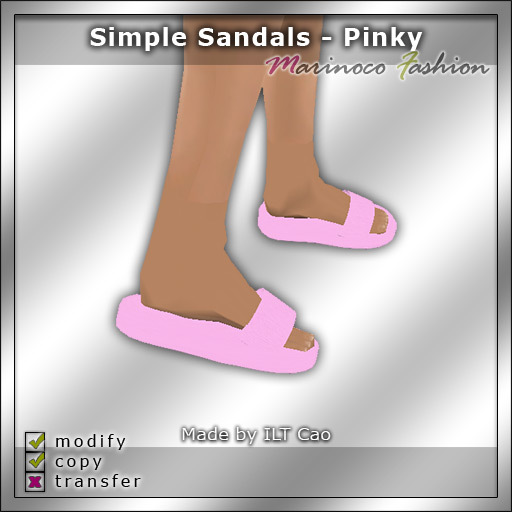 MF Shoes008 (Simple Sandals - Pinky)