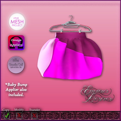 *E.D.* Abstract Balloon Skirt ~ Purples