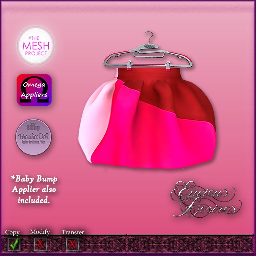*E.D.* Abstract Balloon Skirt ~ Purples