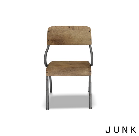 junk. old school tube chair. pg.