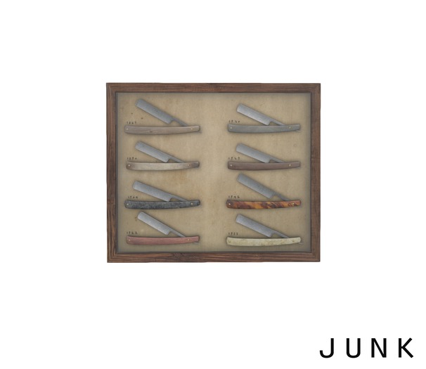 junk. vintage cut-throat razors.