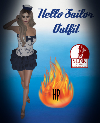 .:Hell's Princess:. Hey Sailor Mesh Outfit Slink Shoes (High)