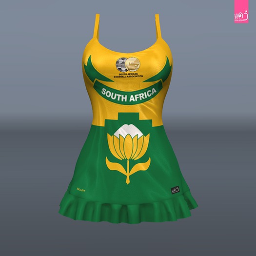 Second Life Marketplace - SOUTH AFRICA mini dress (MESH)