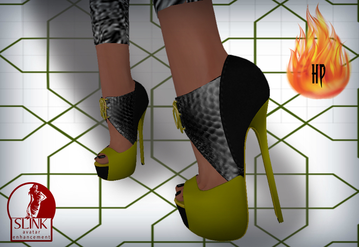 .:Hell's Princess:. Slink (High) Yellow Heels