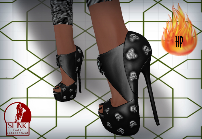 .:Hell's Princess:. Skull Slink Heels