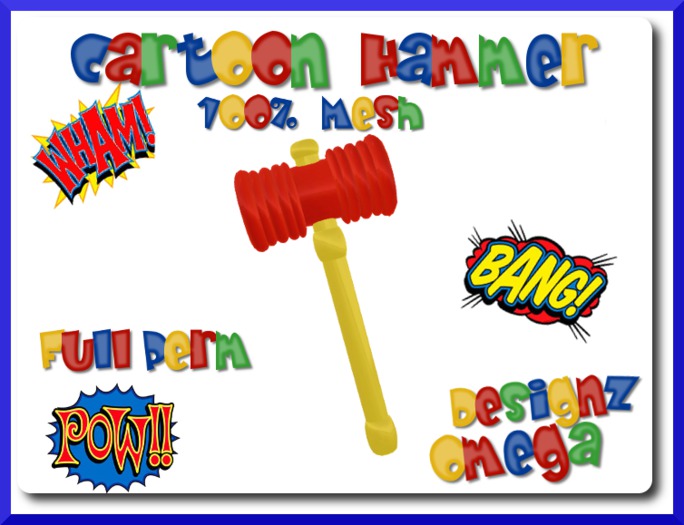 Cartoon Hammer (Mesh) Full Perm