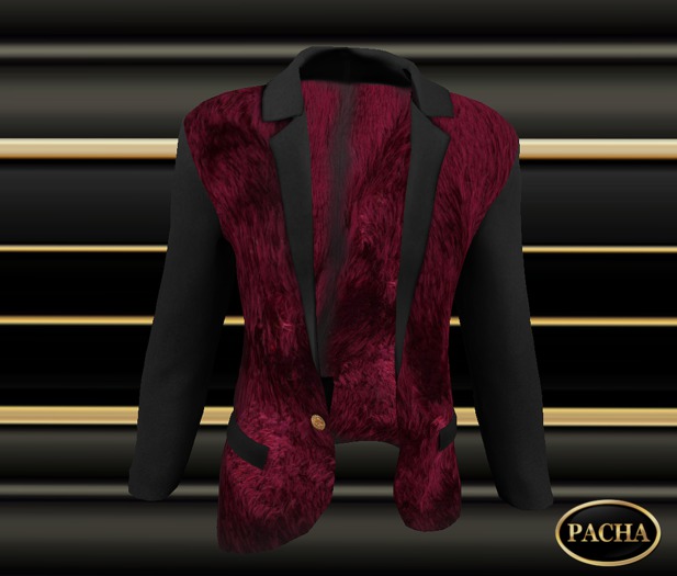 - Pacha Dubai - Jacket "Black _Fur_Red"