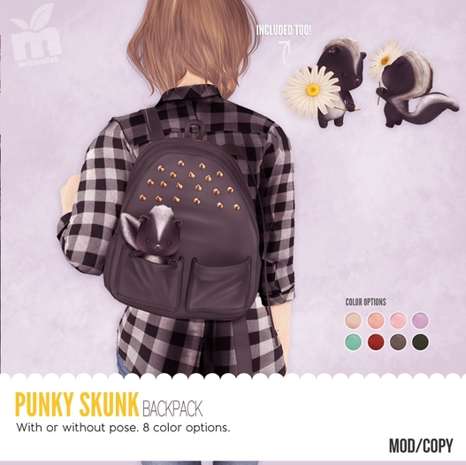 MishMish - Punky Skunk Backpack [Boxed] 