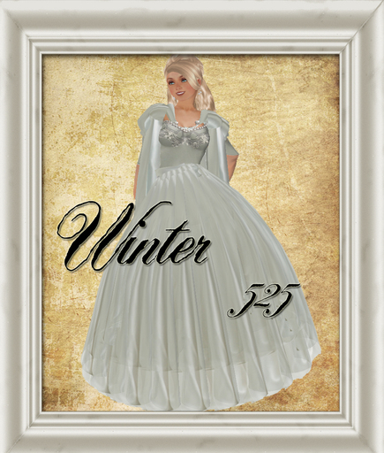 Shabby Chic Winter Dress with cape