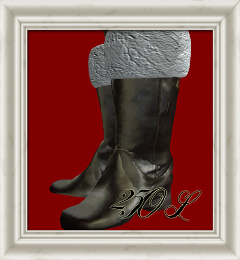 Shabby Chic Santa Boots