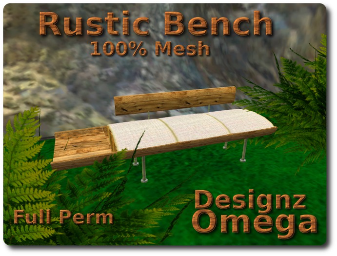 Rustic Bench Full Perm (Mesh)