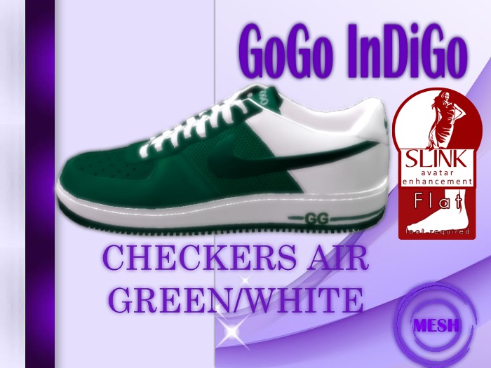 (GI) Checkers Air Green/White Slink Box