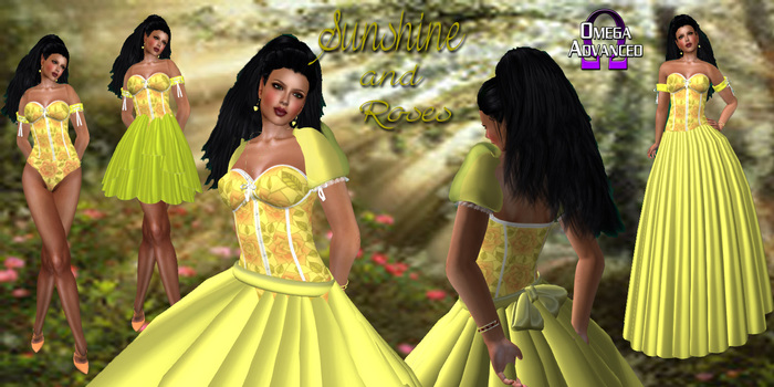 Sunshine and Roses gown